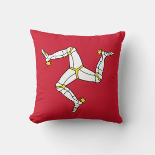 Isle of Man Flagga på American MoJo Pillow Kudde