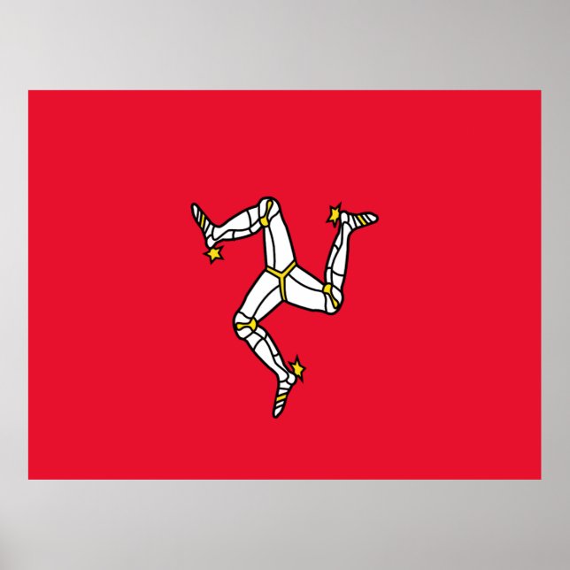 Isle of Man Flagga Poster (Framsidan)