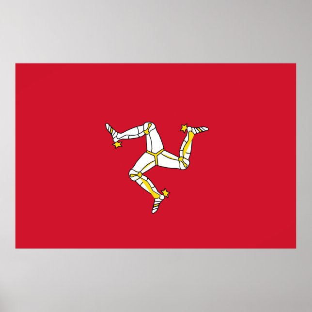 Isle of Man flagga Poster (Framsidan)