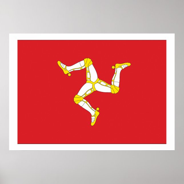 Isle of man Flagga Poster (Framsidan)