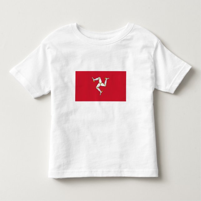 Isle of Man-flagga T Shirt (Framsida)