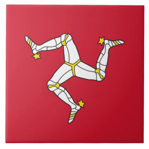 Isle of Man Flagga Tile Kakelplatta