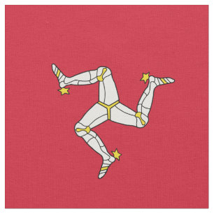 Isle of Man flagga Tyg