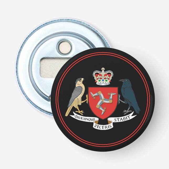 Isle of Man Flaska Open er, Emblem/Party Flasköppnare (Framsidan)