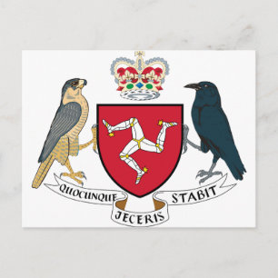 Isle of Man Jackar av Arm - Manx Emblem Vykort