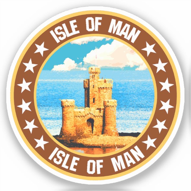 Isle of Man Klistermärken (Framsida)