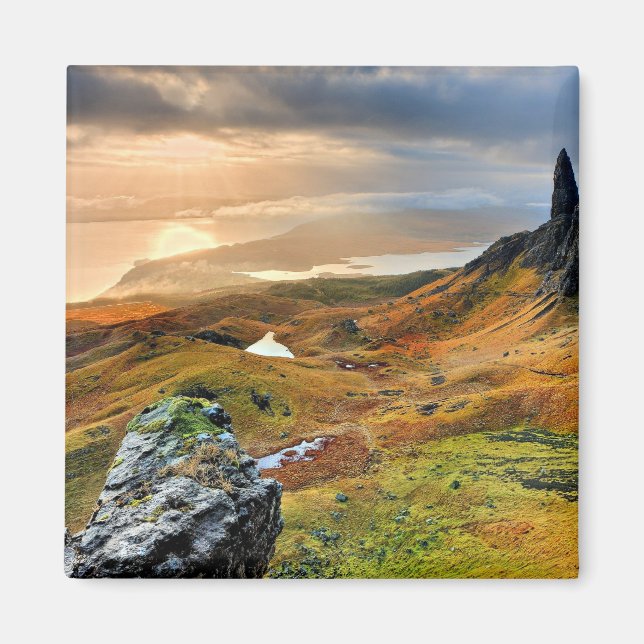 Isle of Man-landskapets foto Magnet (Framsidan)