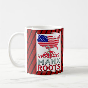Isle of Man Manx American Kaffemugg