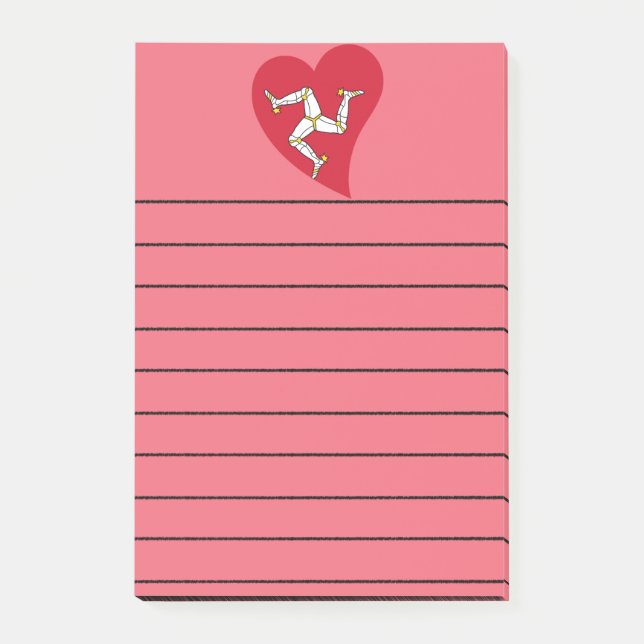 Isle of Man Notisblock Post-it Block (Framsida)