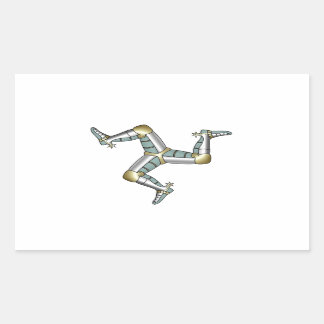 Isle of Man Rektangulärt Klistermärke