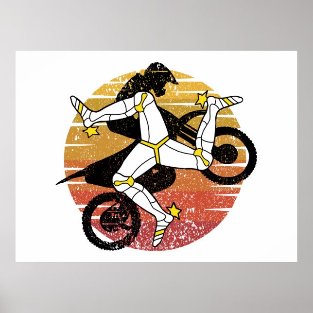 Isle of Man sport Motocross Poster (Framsidan)