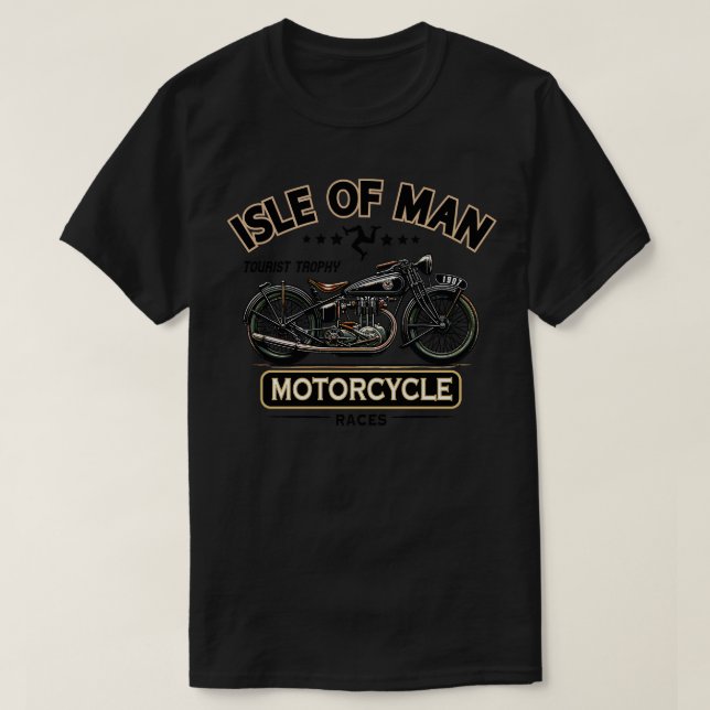 Isle of Man TT Tävling T Shirt (Design framsida)
