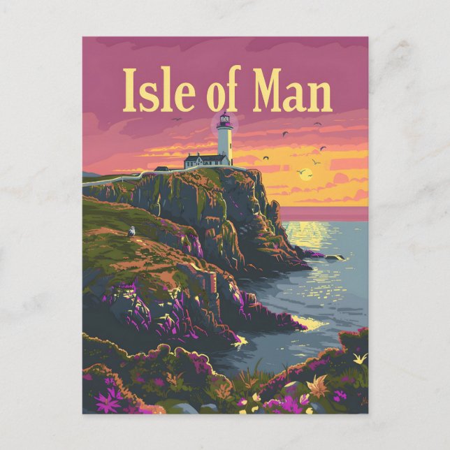 Isle of Man Vykort (Framsida)