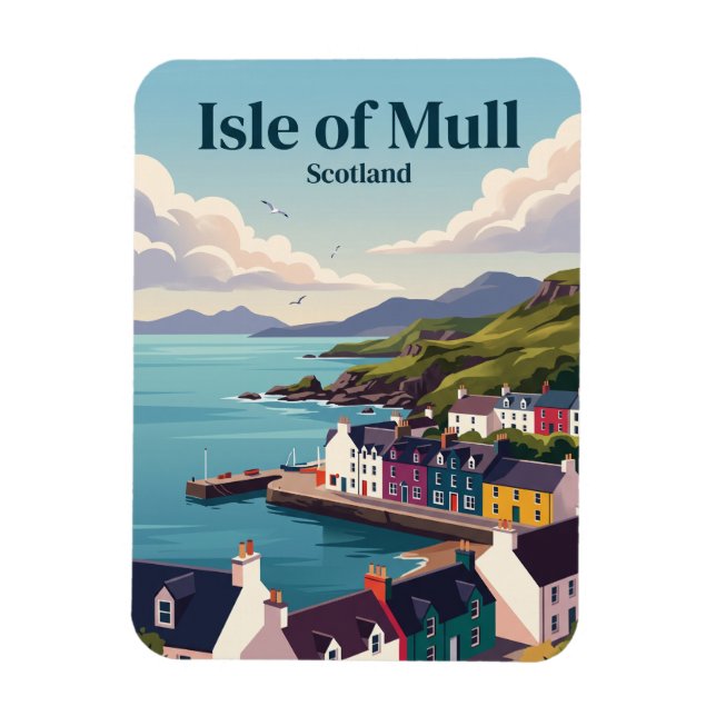 Isle of Mull Skottland Magnet (Vertikal)