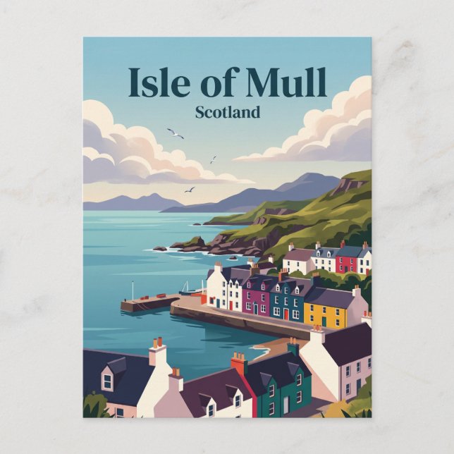 Isle of Mull Skottland Vykort (Framsida)