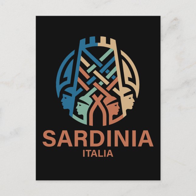 Isle of Sardinia Italy Vykort (Framsida)