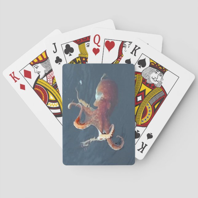 Isle of Skye Bläckfisk Marin Konst Anpassningsbar  Casinokort (Baksidan)