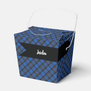 Isle of Skye Blue Tartan Play Mönster Presentaskar