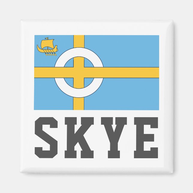 Isle of Skye flagga, SCOTLAND Magnet (Framsidan)