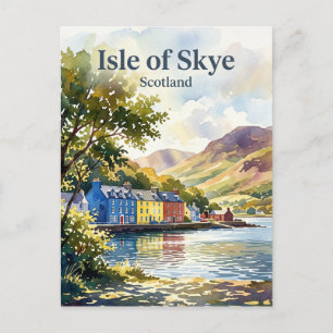 Isle of Skye, Portree Skottland Vykort