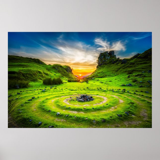 Isle of Skye Scotland Poster (Framsidan)