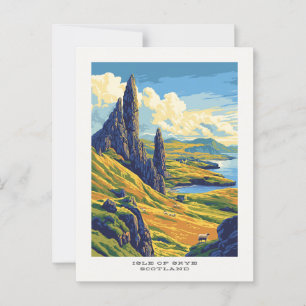 Isle of Skye Scotland Travel Postcard Vykort