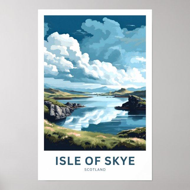 Isle of Skye Scotland Travel Print Poster (Framsidan)