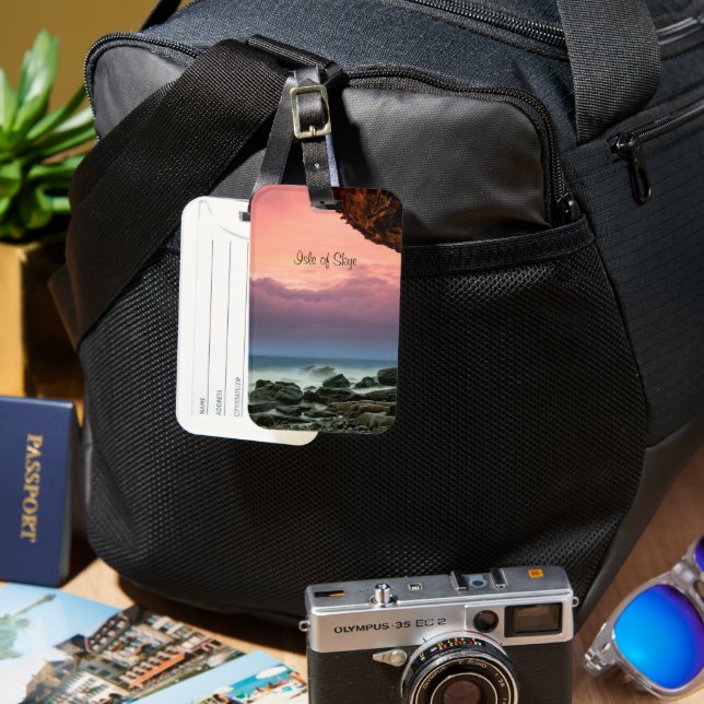 Isle of Skye, Skottland Bagagebricka (Framsida & Baksida)