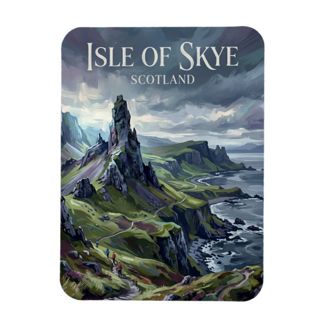 Isle of Skye Skottland Magnet (Vertikal)
