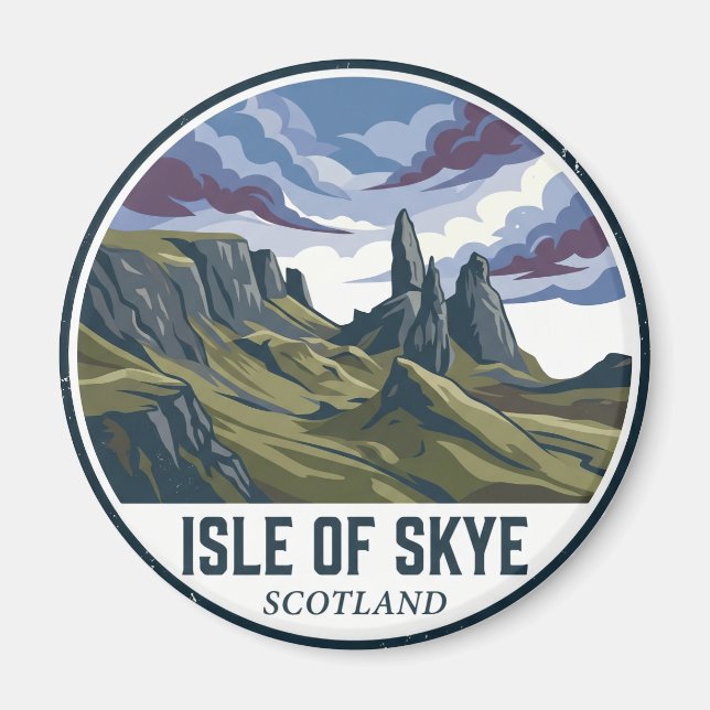 Isle of Skye Skottland Magnet (Framsidan)