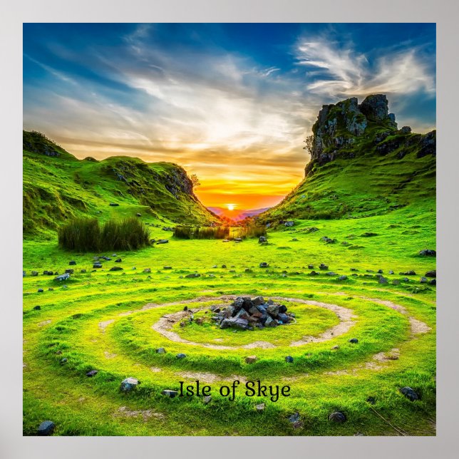Isle of Skye, Skottland, Poster (Framsidan)