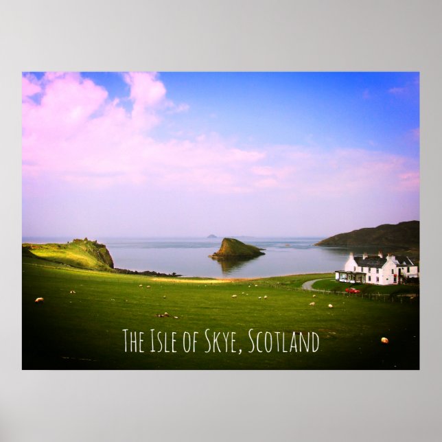 Isle of Skye, Skottland, vackra poster (Framsidan)
