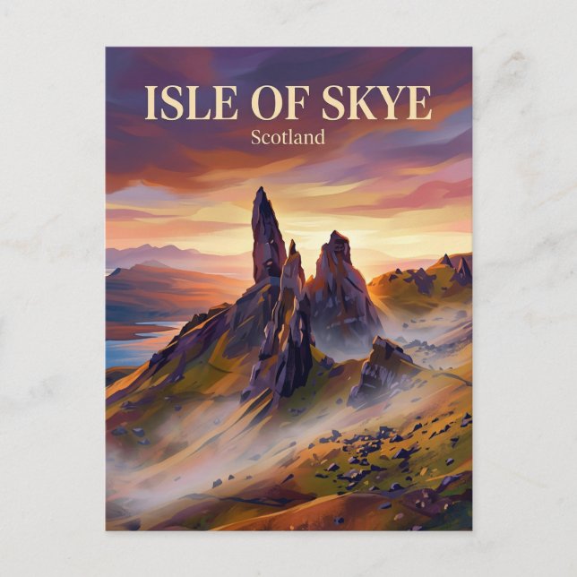 Isle of Skye Skottland Vykort (Framsida)