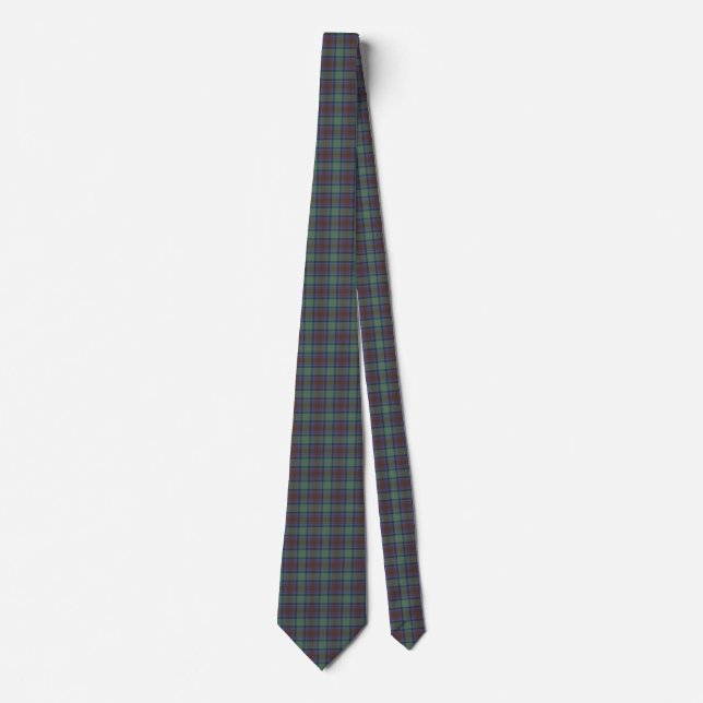 Isle of Skye Tartan Play Grönt Black Mönster Slips (Framsida)