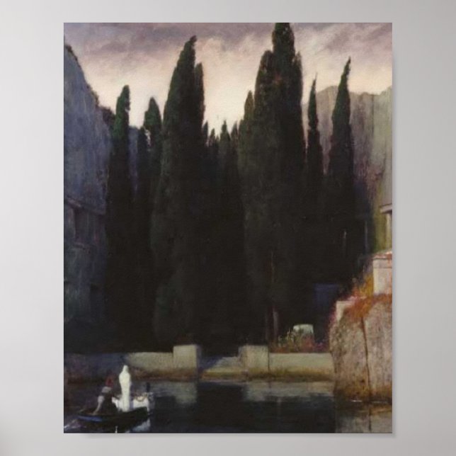 Isle of the Dead by Arnold Bocklin Poster (Framsidan)