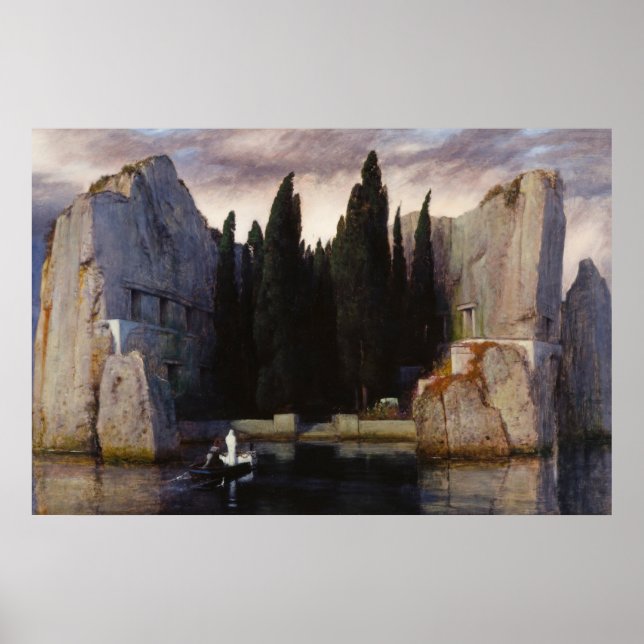 Isle of the Dead by Arnold Bocklin Poster (Framsidan)