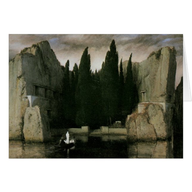 Isle of the Dead by Arnold Bocklin, Symbolism Art Hälsningskort (Framsidan Horizontal)