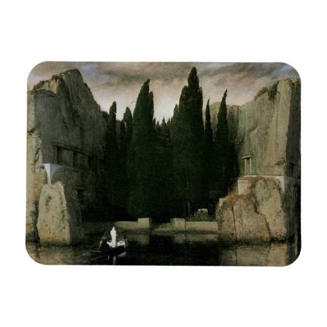 Isle of the Dead by Arnold Bocklin, Symbolism Art Magnet (Horisontell)