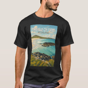 Isle of Tiree Skottland Illustration Resa Konst T Shirt