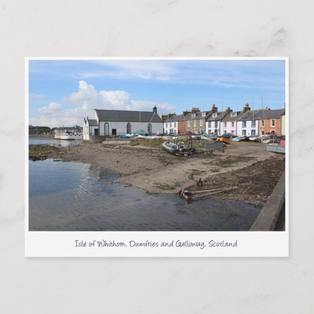 Isle of Whithorn Harbour, Galloway, Skottland Vykort (Framsida)
