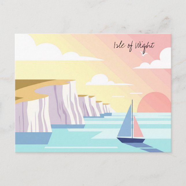 Isle of Wight England Resa Vykort (Framsida)