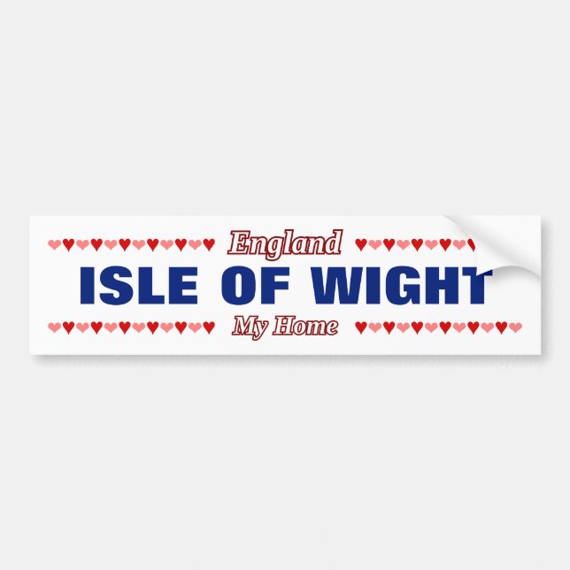ISLE OF WIGHT - My Home - EnglandHjärtan Bildekal (Framsidan)