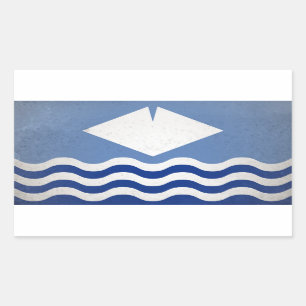 Isle of Wight Rektangulärt Klistermärke