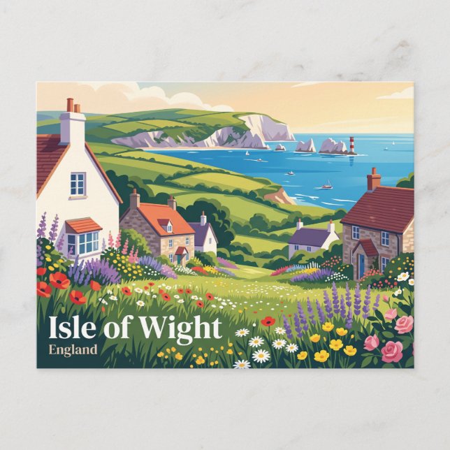 Isle of Wight Storbritannien Vykort (Framsida)