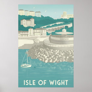 Isle of Wight Ventnor Resoraffisch Poster