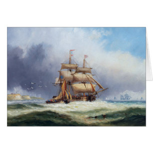 Isle of Wright Pilotbåt 1887 Hälsningskort