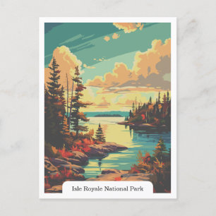 Isle Royale National Park, Michigan USA Vykort