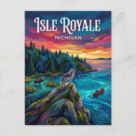 Isle Royale National Park Michigan Vykort