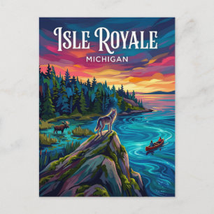 Isle Royale National Park Michigan Vykort