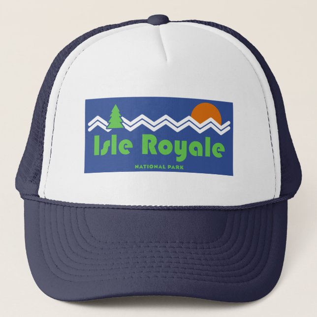 Isle Royale National Park Retro Keps (Framsida)